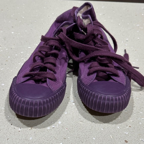 P.F. Flyers Purple High-Top Sneakers - Picture 7 of 7